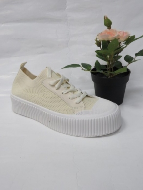 Trampki damskie na koturnie (36-41) AB950 BEIGE