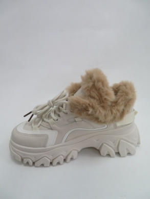 Sneakersy damskie ocieplane niskie (36-41) 217 BEIGE