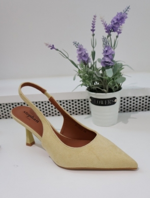 Sandały damskie na szpilce (36-41) P1523 YELLOW
