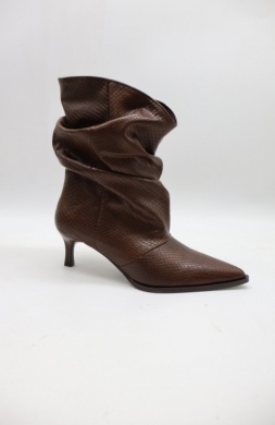 Botki damskie na szpilce (36-41) 037B CAMEL