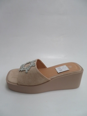Sandały damskie na koturnie (36-41) 9008 BEIGE