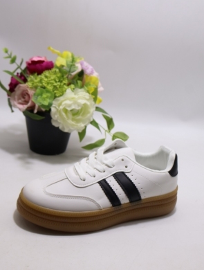 Buty sportowe damskie na płaskim (36-41) K1758 WHITE