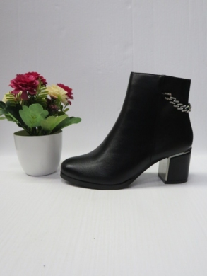 Botki damskie ocieplane na obcasie (36-41) XPL-2319 BLACK