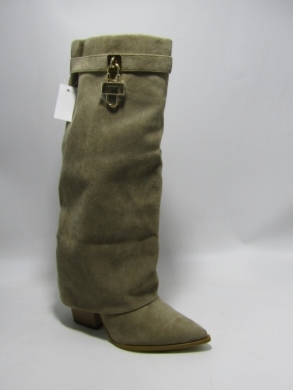 Kozaki damskie na obcasie (36-41) 605 BLACK