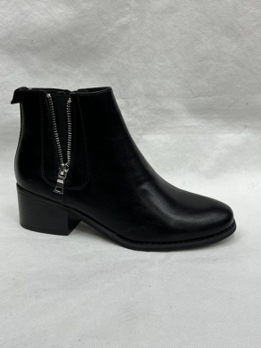 Botki damskie ocieplane na obcasie (36-41) C755 BLACK