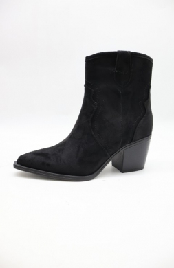 Botki damskie ocieplane na obcasie (36-41) 588-76 BLACK
