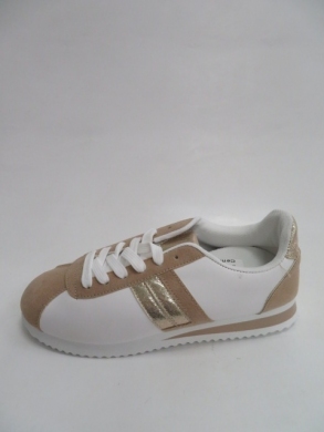 Buty sportowe damskie na płaskim (36-41) QS30 WHITE