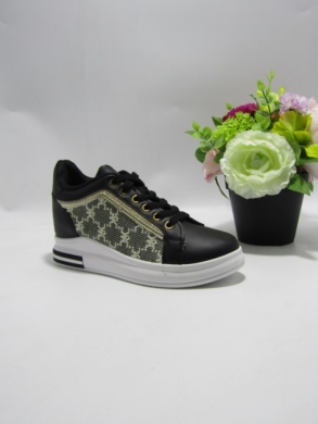 Buty sportowe damskie na płaskim (36-41) 9206 BLACK
