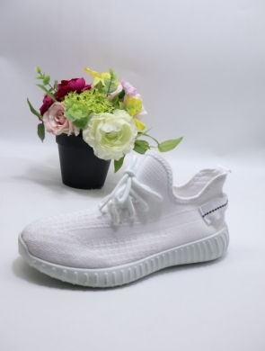 Buty sportowe damskie na płaskim (36-41) ZY9109-5 WHITE