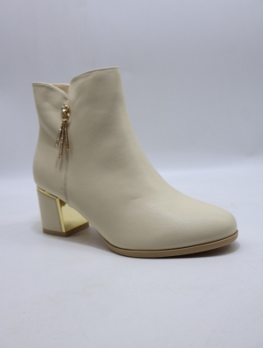Botki damskie ocieplane na obcasie (36-41) DX2308 BEIGE