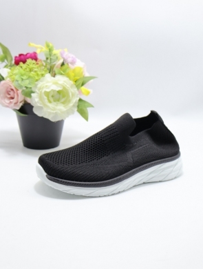 Buty sportowe damskie na płaskim (36-41) 822 BLACK