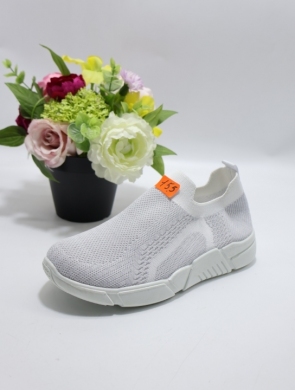 Buty sportowe damskie na płaskim (36-41) LW620 WHITE