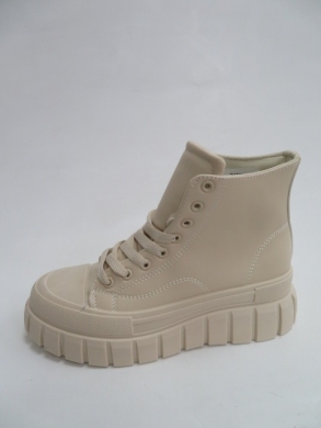 Trampki damskie na płaskim (36-41) 8851 BEIGE