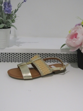 Sandały damskie na płaskim (36-41) 8095 GOLD