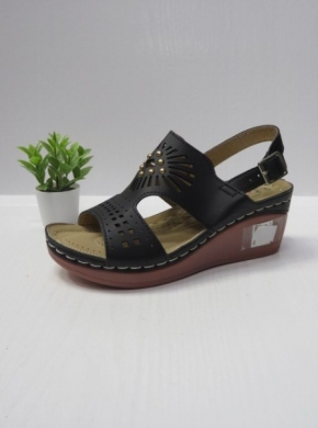 Sandały damskie na koturnie (36-41) HC-2016 BLACK