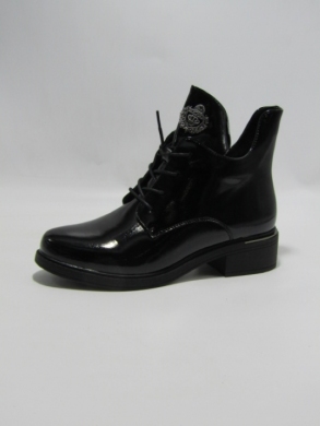 Botki damskie ocieplane na płaskim (36-41) G726-2 BLACK