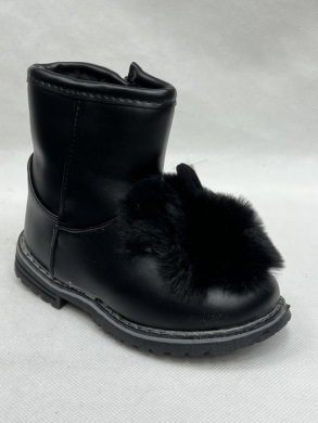 Botki dziewczęce ocieplane (19-24) 8993A BLACK