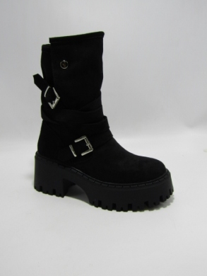 Botki damskie na obcasie (36-41) QH7825 BLACK