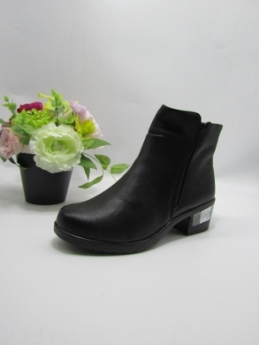 Botki damskie ocieplane na obcasie (39-43) DJF51 BLACK