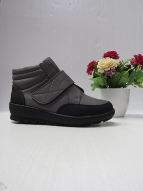 Botki damskie na płaskim (36-41) NZ-288 GREY/BLACK