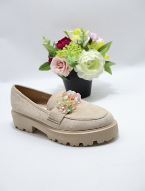Mokasyny damskie na płaskim (36-41) 20822-5 BEIGE
