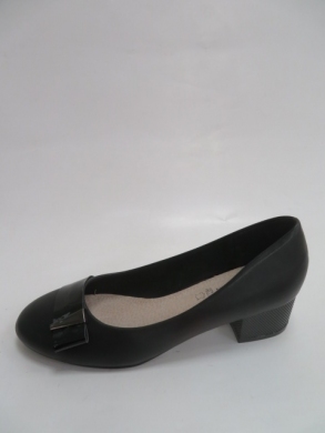 Czółenka damskie na obcasie (36-41) 306B BLACK