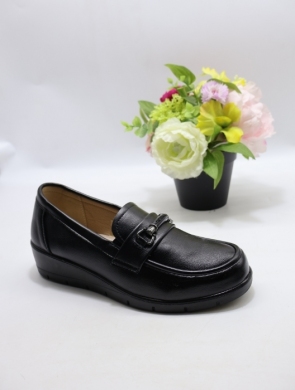 Półbuty damskie na płaskim (36-41) C-501 BLACK