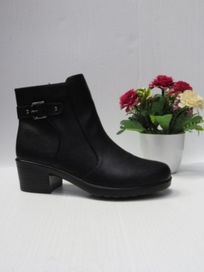 Botki damskie ocieplane na obcasie (39-43) DJF-50 BLACK