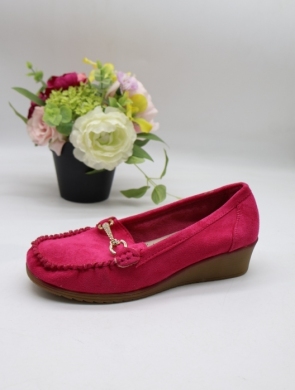 Mokasyny damskie na koturnie (36-41) GS50 FUCHSIA