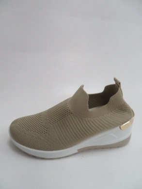 Buty sportowe damskie na koturnie (36-41) 8077-5 KHAKI