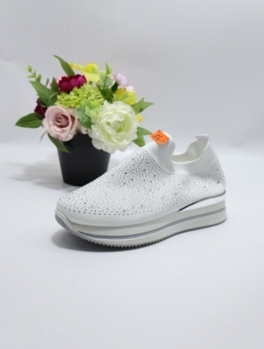Buty sportowe damskie na płaskim (36-41) LS-660 WHITE