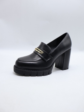 Półbuty damskie na obcasie (36-41) T2338-1 BLACK