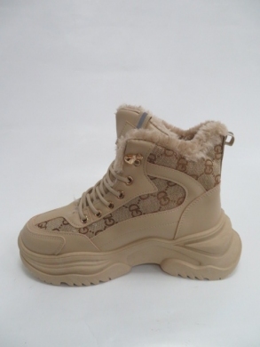 Sneakersy damskie ocieplane wysokie (36-41) 213 KHAKI