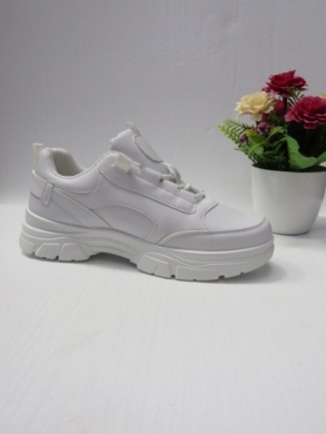 Buty sportowe damskie na płaskim (36-41) 3901-2 WHITE