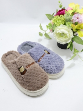 Kapcie damskie ocieplane (36-41) A587-11 MIX
