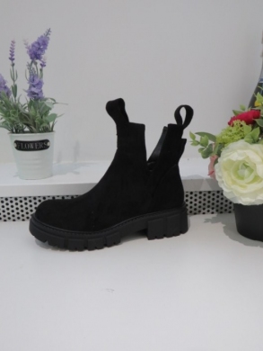 Botki damskie na płaskim (36-41) 5688 BLACK