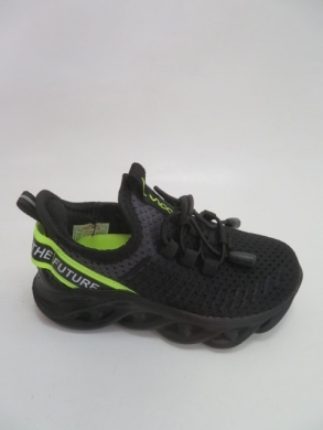 Sneakersy chłopięce (25-30) 21K10-7 BLACK/GREEN