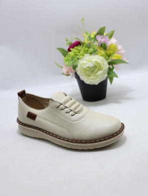 Półbuty damskie na płaskim (36-42) 25109-4 BEIGE