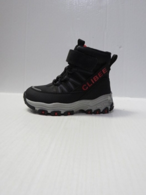 Botki chłopięce ocieplane (26-31) HB360 BLACK/RED