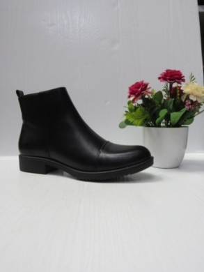 Botki damskie ocieplane na płaskim (36-41) 015A BLACK