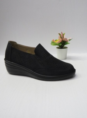 Mokasyny damskie na koturnie (36-41) A06 BLACK