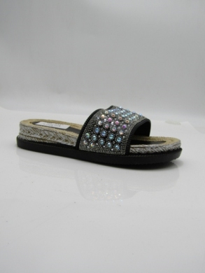 Klapki damskie na płaskim (36-41) BJ66 BLACK