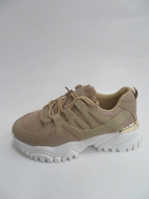 Sneakersy damskie niskie (36-41) B69 KHAKI