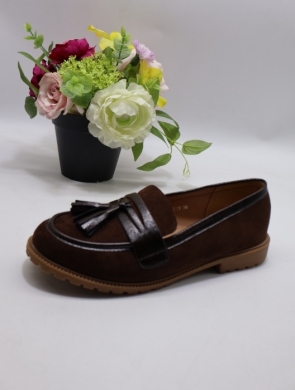 Mokasyny damskie na płaskim (36-41) V919 BROWN
