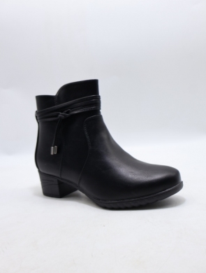 Botki damskie ocieplane na obcasie (36-41) HL61692 BLACK