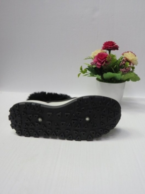 Botki damskie ocieplane na płaskim (36-41) 9130-1 BLACK