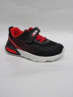 Buty sportowe chłopięce (21-26) E102 BLACK/RED
