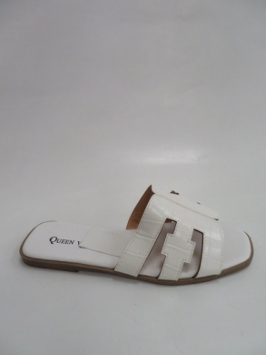 Klapki damskie na płaskim (36-41) 816 WHITE