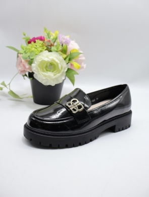 Mokasyny damskie na płaskim (36-41) 1660 BLACK