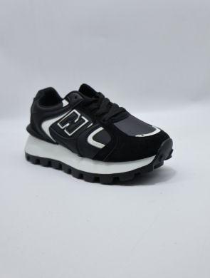 Buty sportowe damskie na płaskim (36-41) HZ405 BLACK